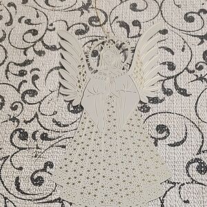 Elegant White Angel Ornament